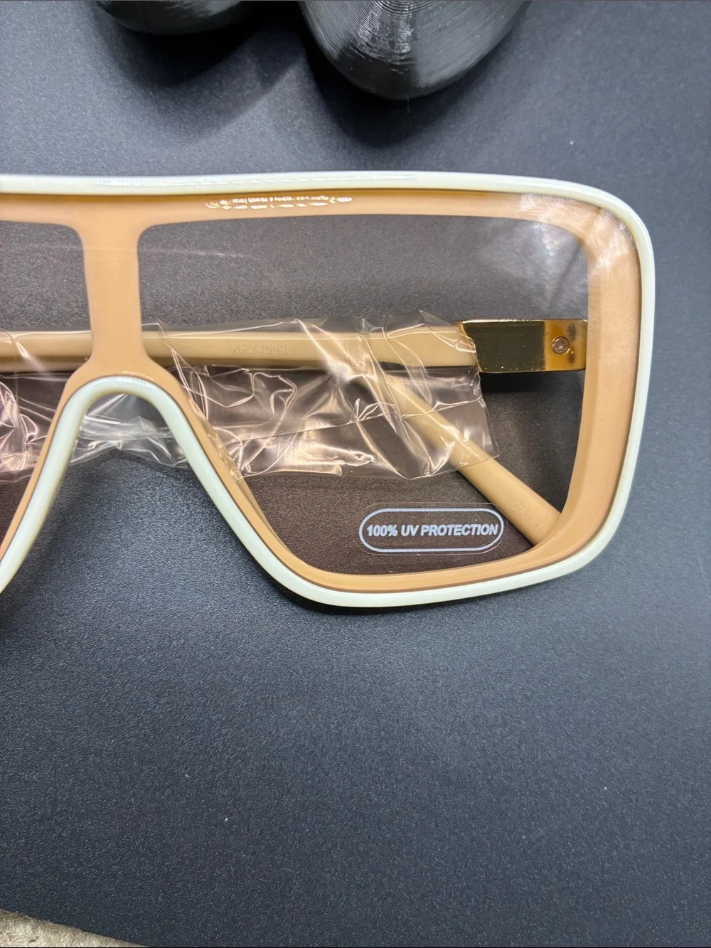 Yellow Oversized Shield Sunglasses - Women Accessories